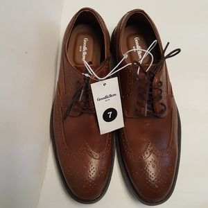 Goodfellow Tan Brown Jaylen Wing Tip Shoes